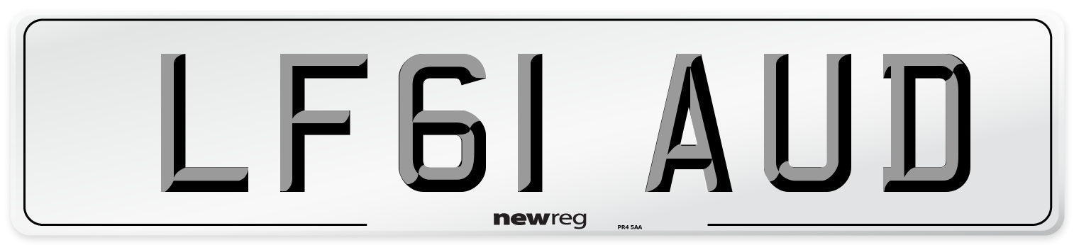 LF61 AUD Number Plate from New Reg